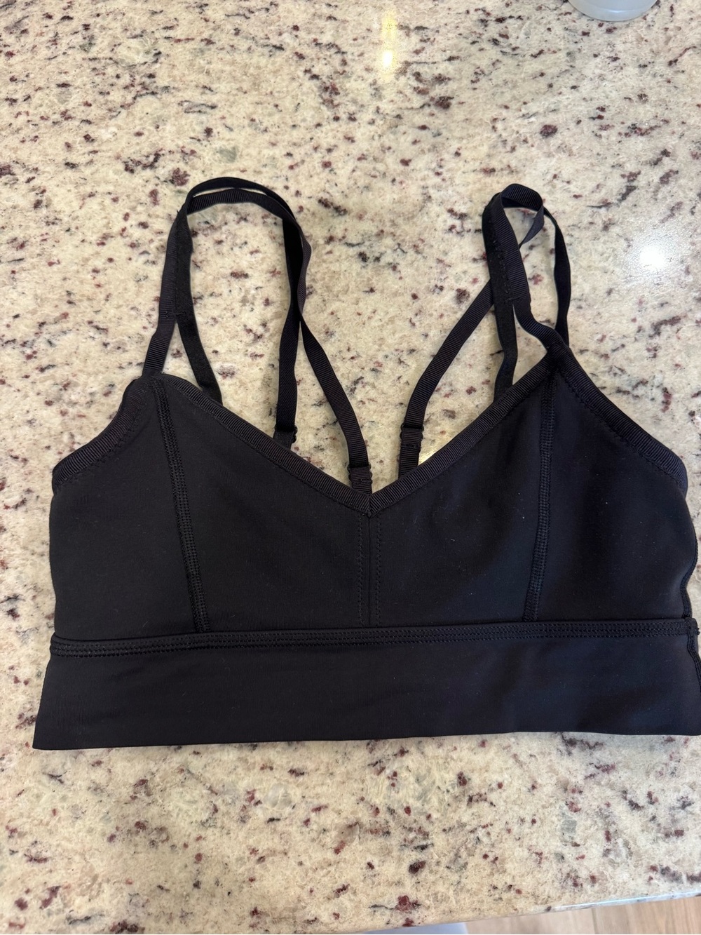 lululemon athletica Black Strappy Light-Support Sports Bra
